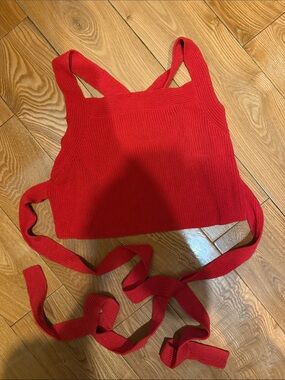Aritzia backless wrap top size s
